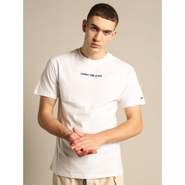 Tommy jeans deals small logo crew